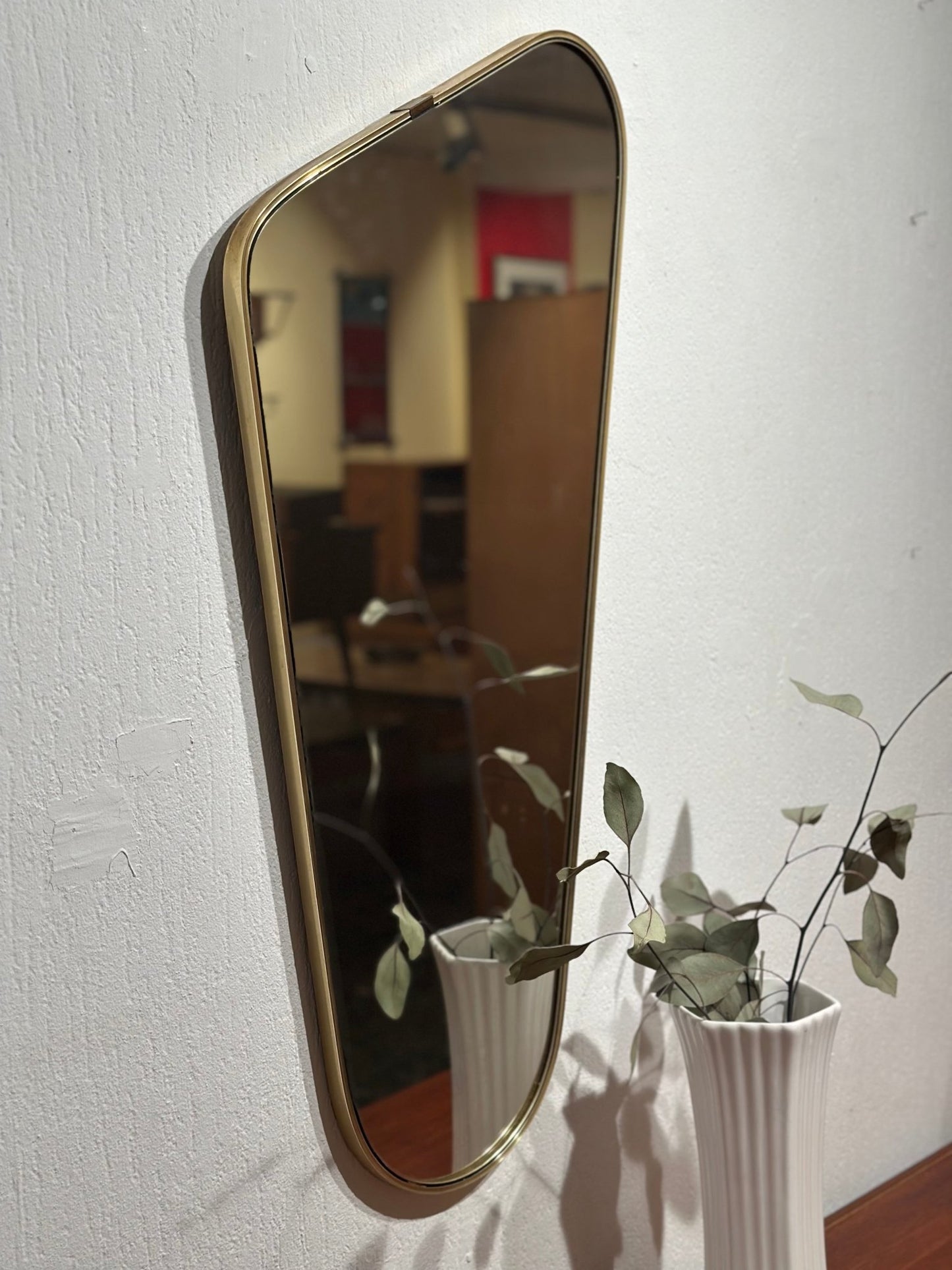 Vintage Brass Mirror '60s - Lattico