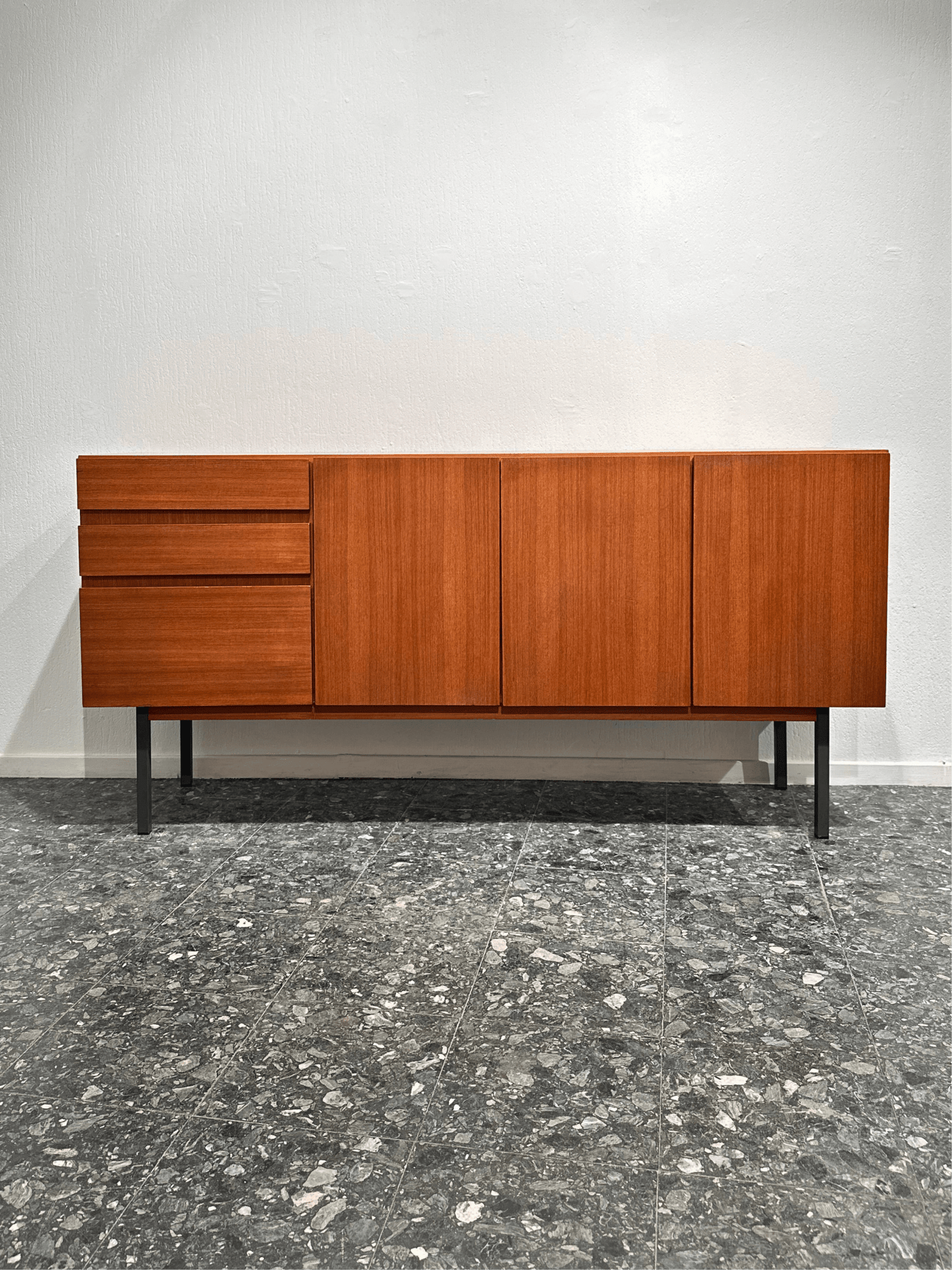 Midcentury Minimal Teak Sideboard - Lattico