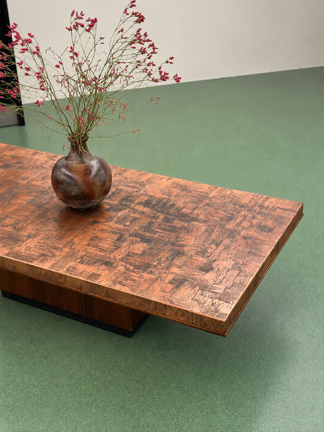 Etched Copper Coffee Table by Heinz Lilienthal, 1970s