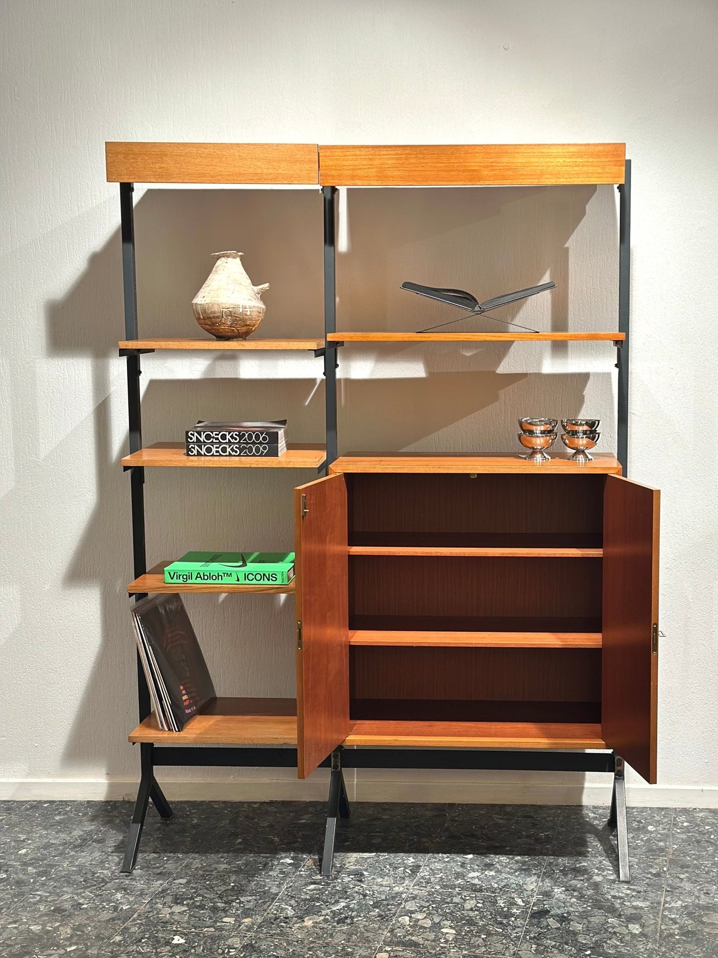 Midcentury Freestanding Modular Wall Unit - Lattico