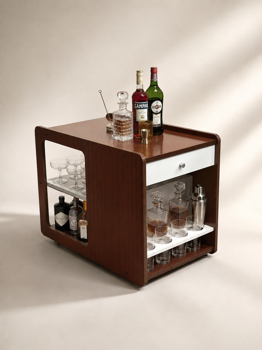 Midcentury Bar Cart, Italy, 1970