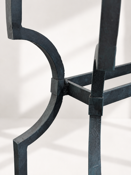 Forged Iron Neoclassical Console Table, Italy 1950’s