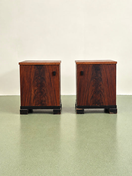Pair of Amsterdam School Nightstands by Pander