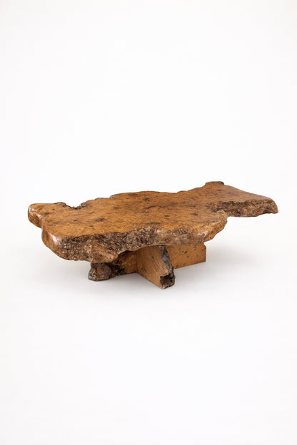 Midcentury Burl Wood Coffee Table