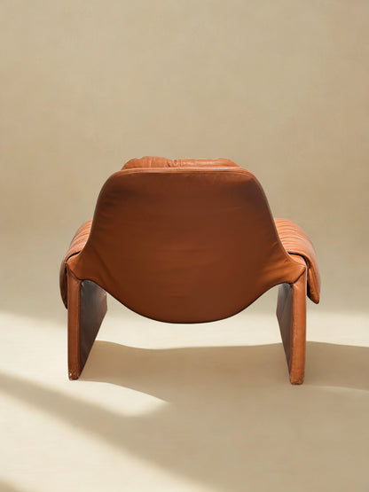 Vintage Saporiti P60 Lounge Chair by Vittorio Introini