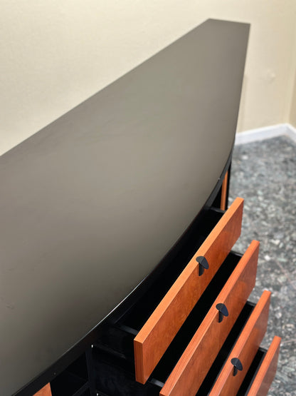 Black 80’s Art Deco style sideboard