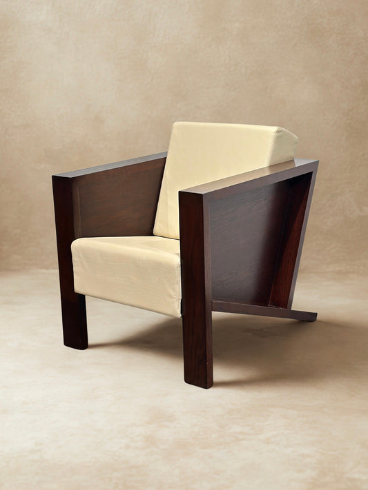 Handcrafted Italian Art Deco Armchair