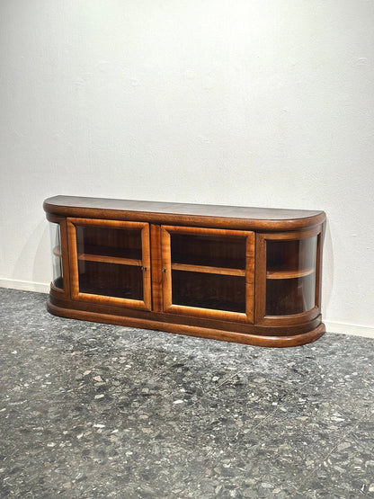 Art - Deco Walnut Sideboard Wall Cabinet - Lattico