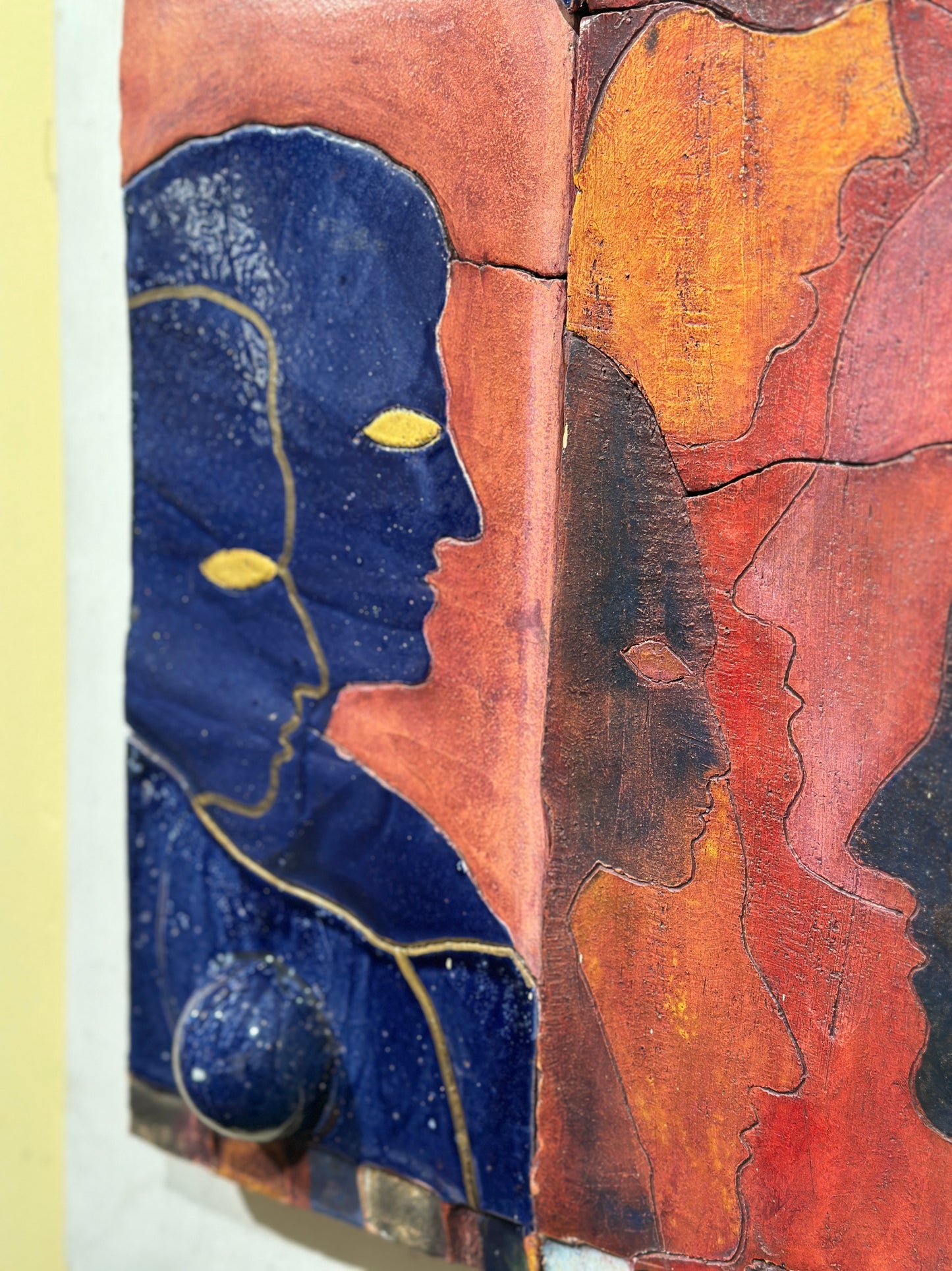 Ceramic Wall Relief, European Post-Modernism by Dieter Eichelmann