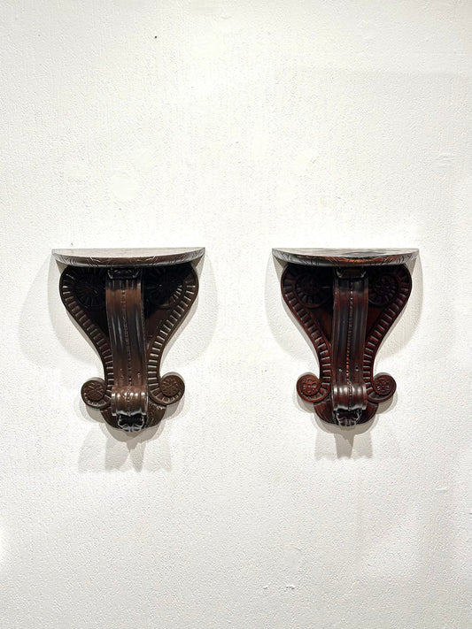 Set of 2 Antique Spanish Wall Consoles