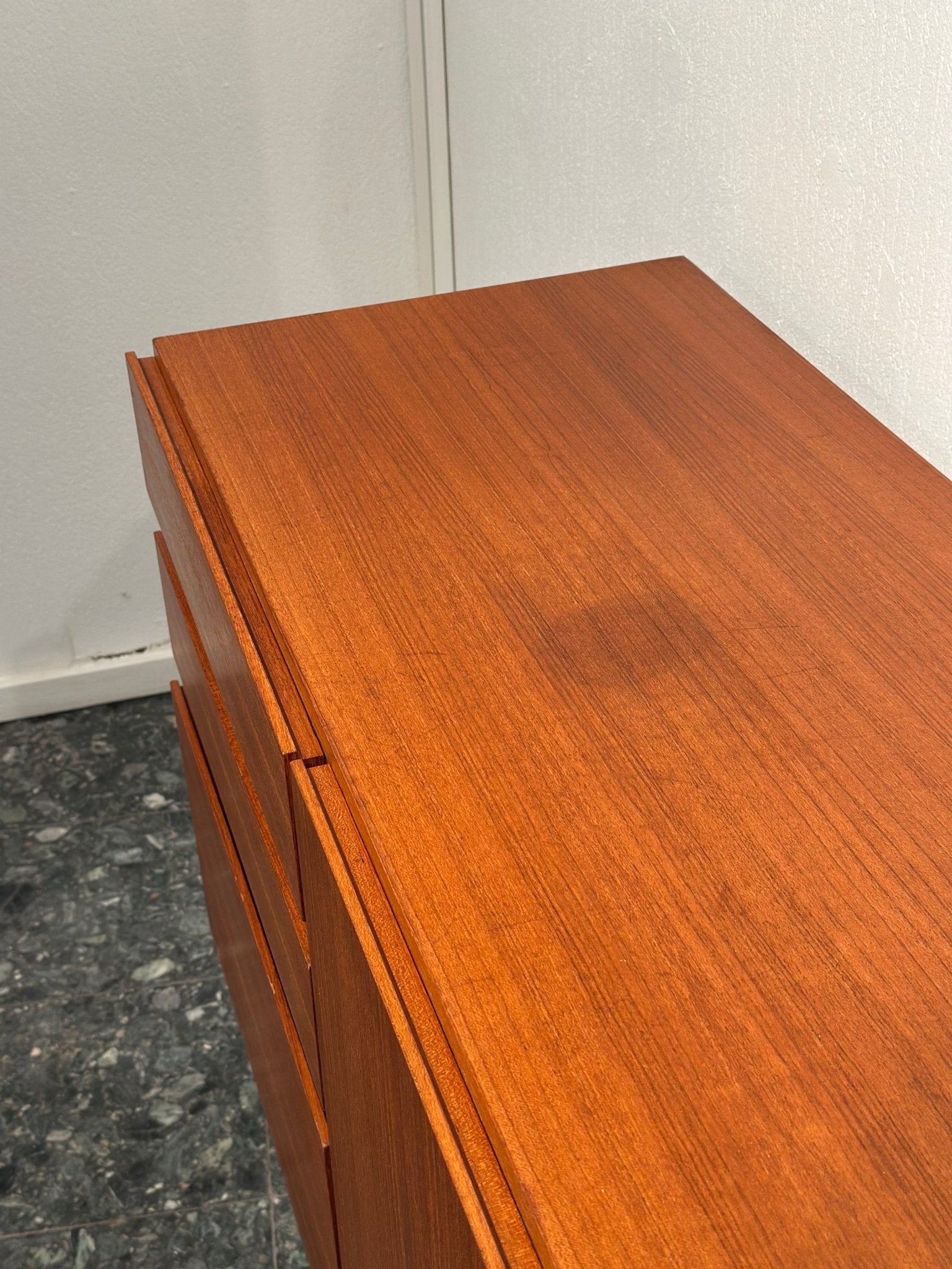 Midcentury Minimal Teak Sideboard - Lattico