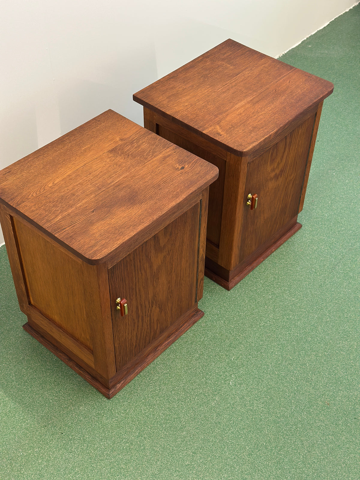Pair of Dutch Art Deco Nighstands, 1930s