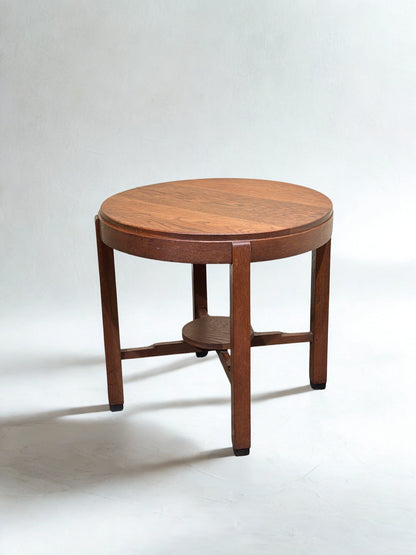 Art Deco Amsterdamse School Round Side Table