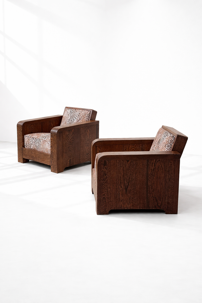 Pair of Art Deco Club Chairs