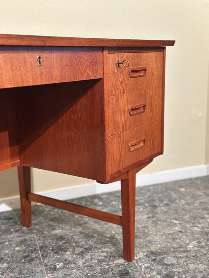 Danish Teak Freestanding Desk