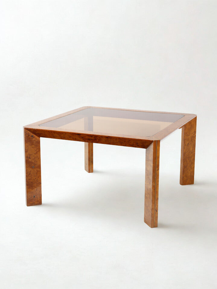 Italian Burlwood Dining Table