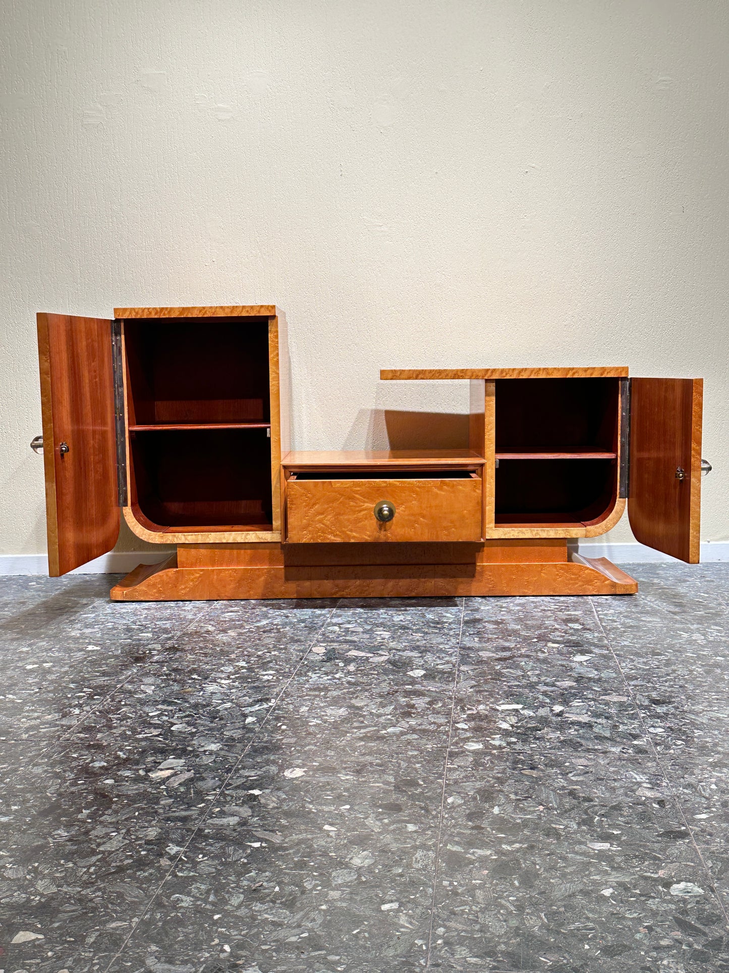 Art Deco Sideboard — Birdseye Maple c. 1930
