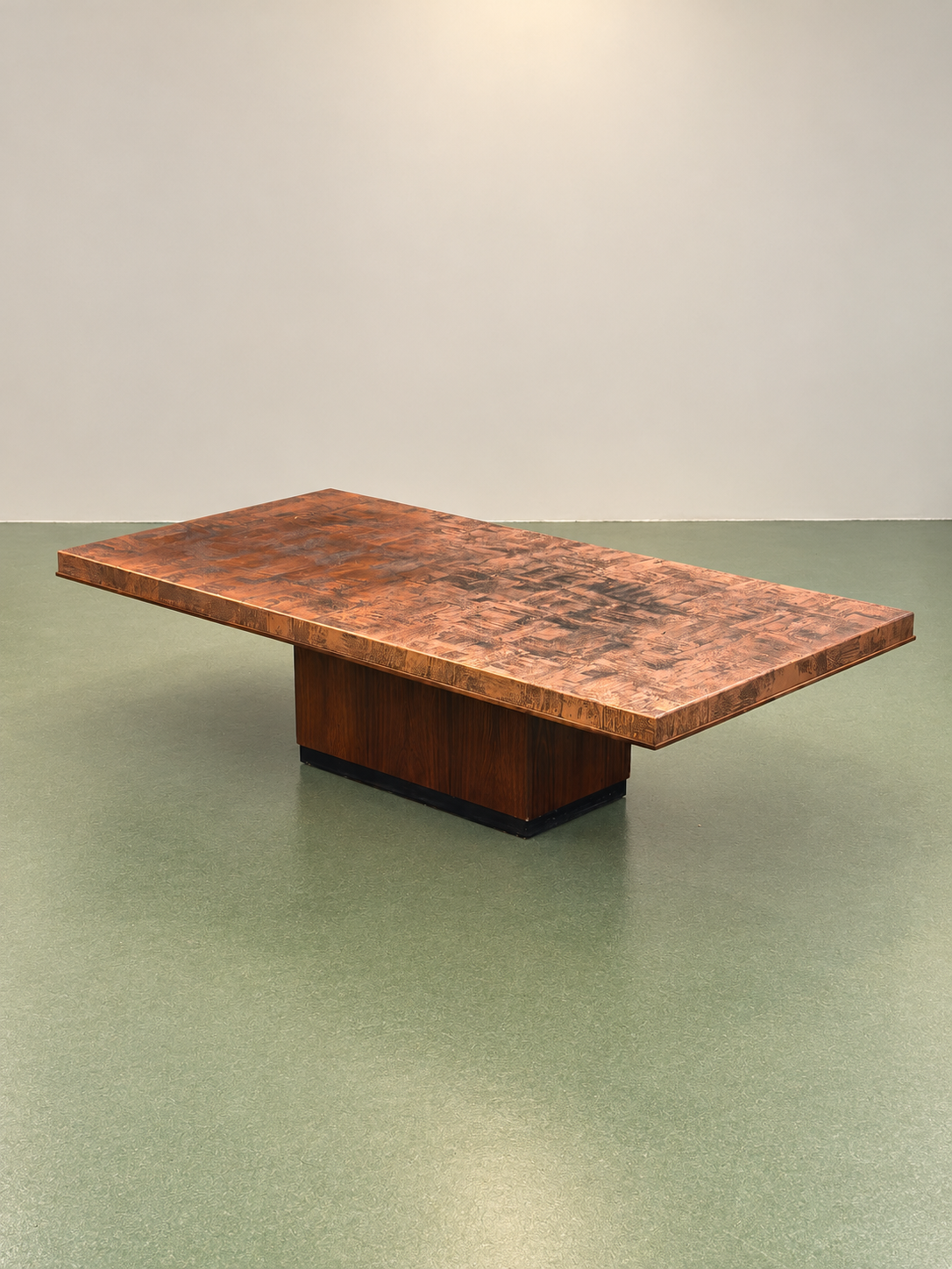 Etched Copper Coffee Table by Heinz Lilienthal, 1970s