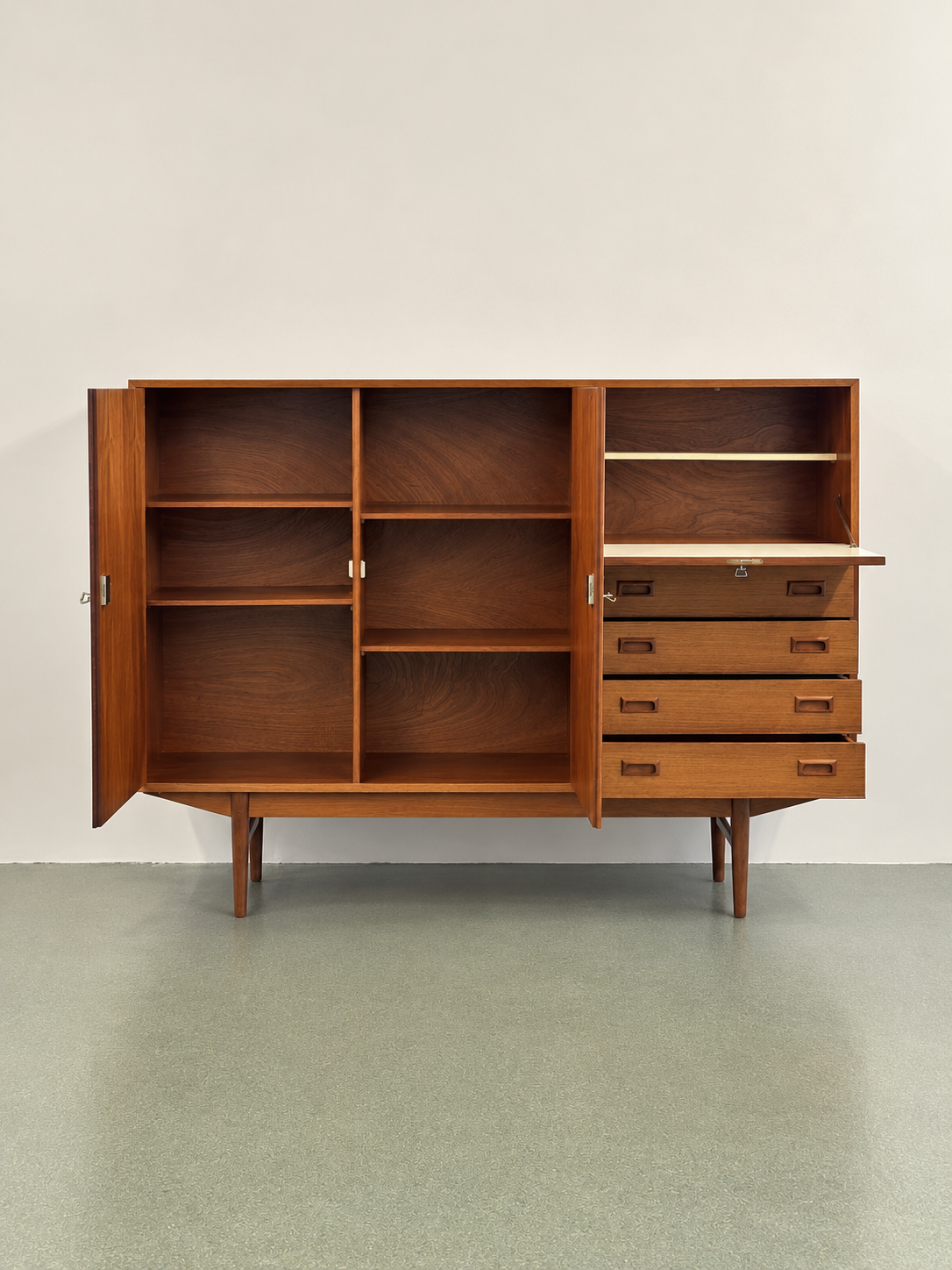 Mid-Century Teak Highboard, 1960s