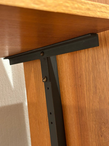 Modular Wall Unit – Teak Veneer & Metal - Lattico