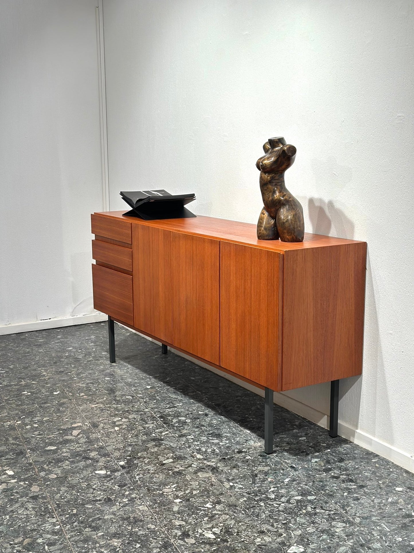 Midcentury Minimal Teak Sideboard - Lattico