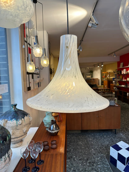 Rare Glashütte Limburg “Trumpet” Pendant Lamp – 1970s