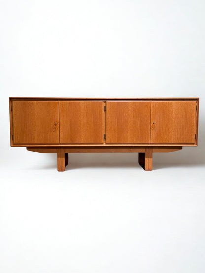 Midcentury Minimal Oak Sideboard