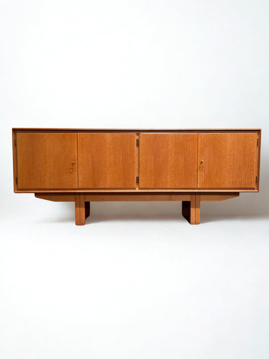 Midcentury Minimal Oak Sideboard