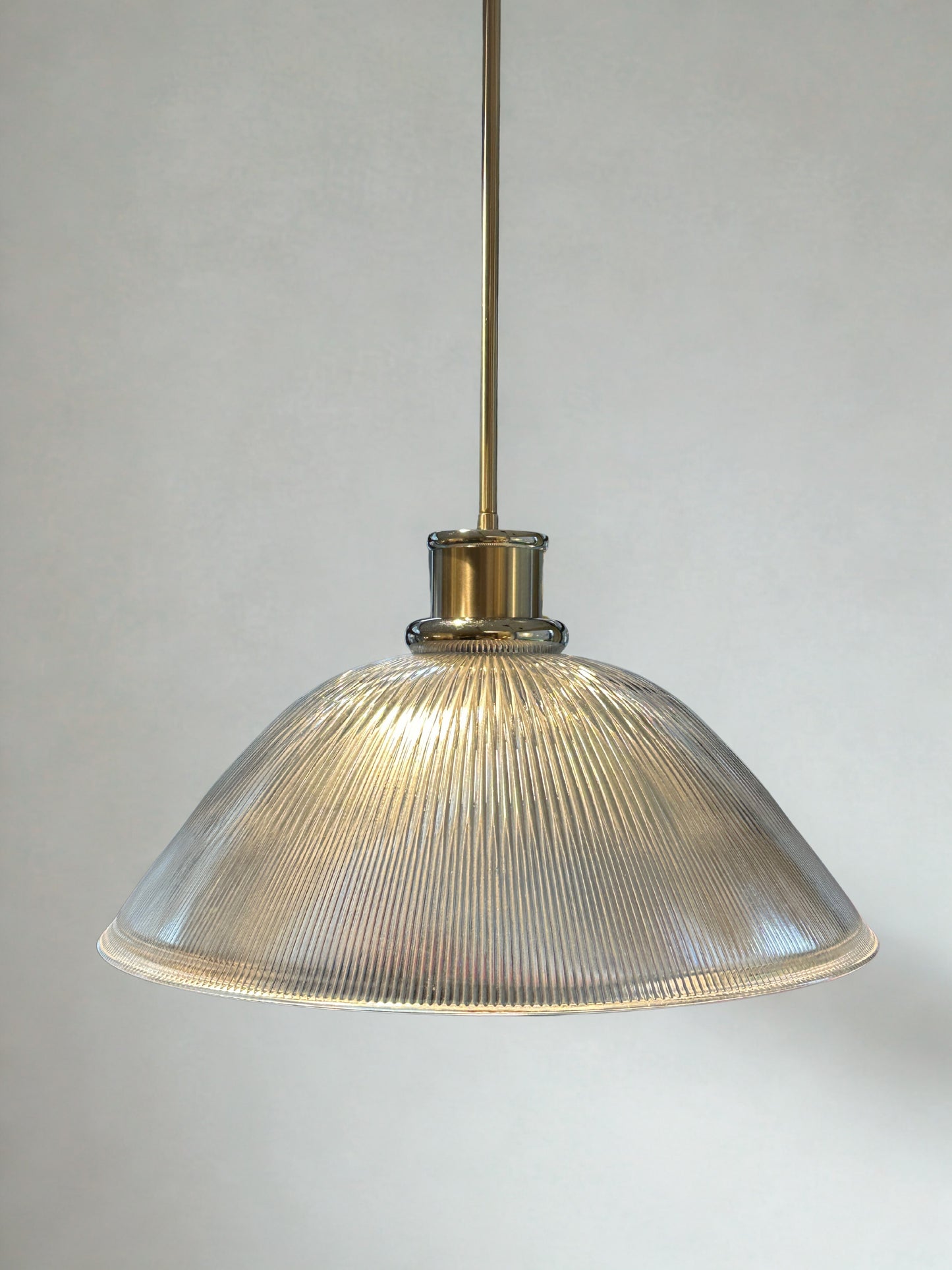 Vintage Glass Dome Pendant Lamp