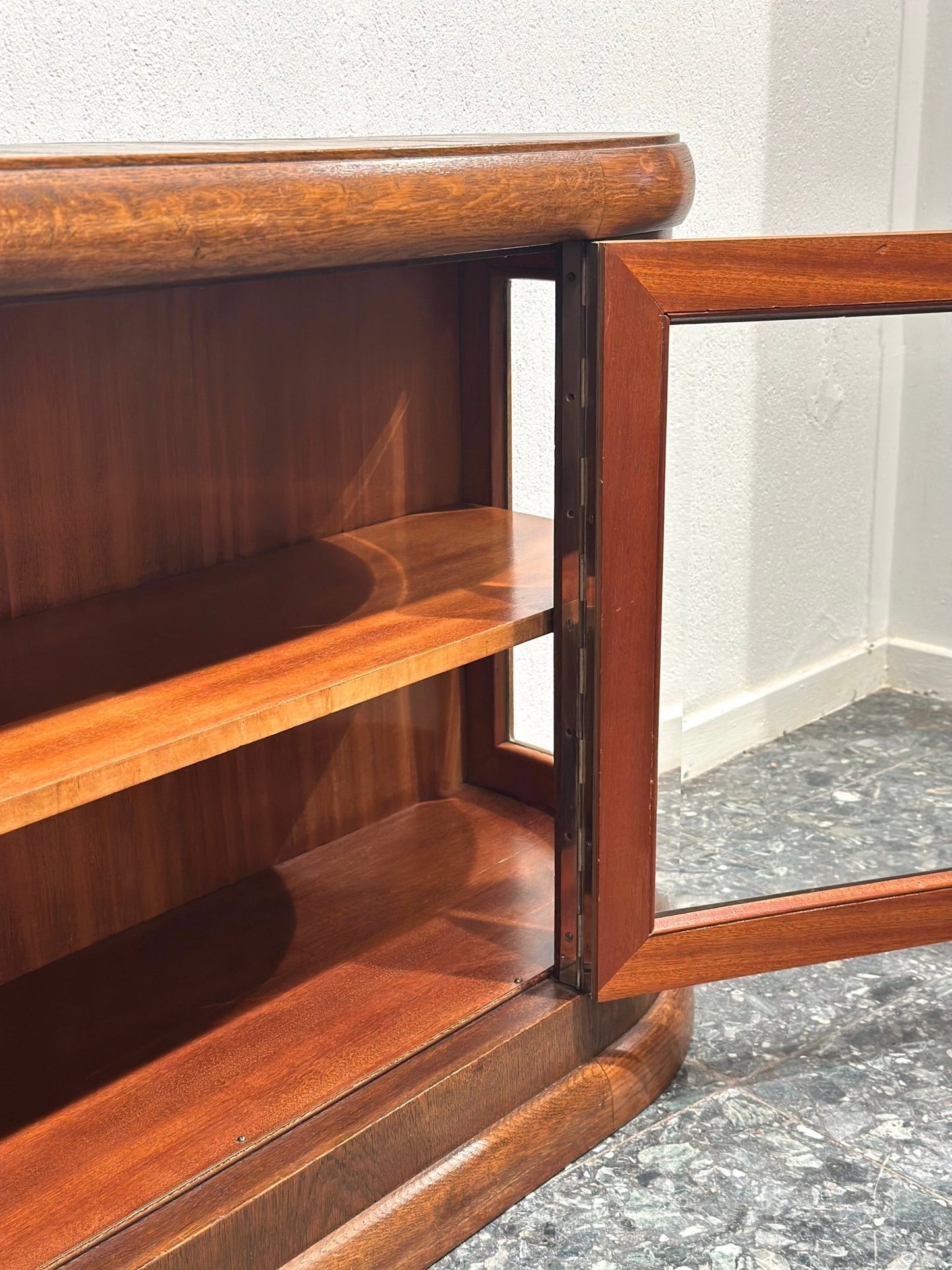 Art - Deco Walnut Sideboard Wall Cabinet - Lattico