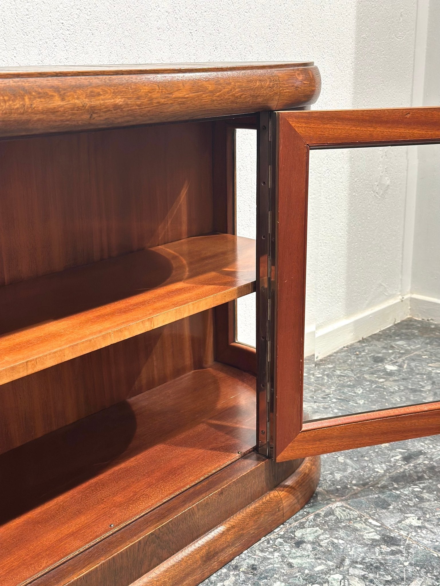 Art - Deco Walnut Sideboard Wall Cabinet - Lattico