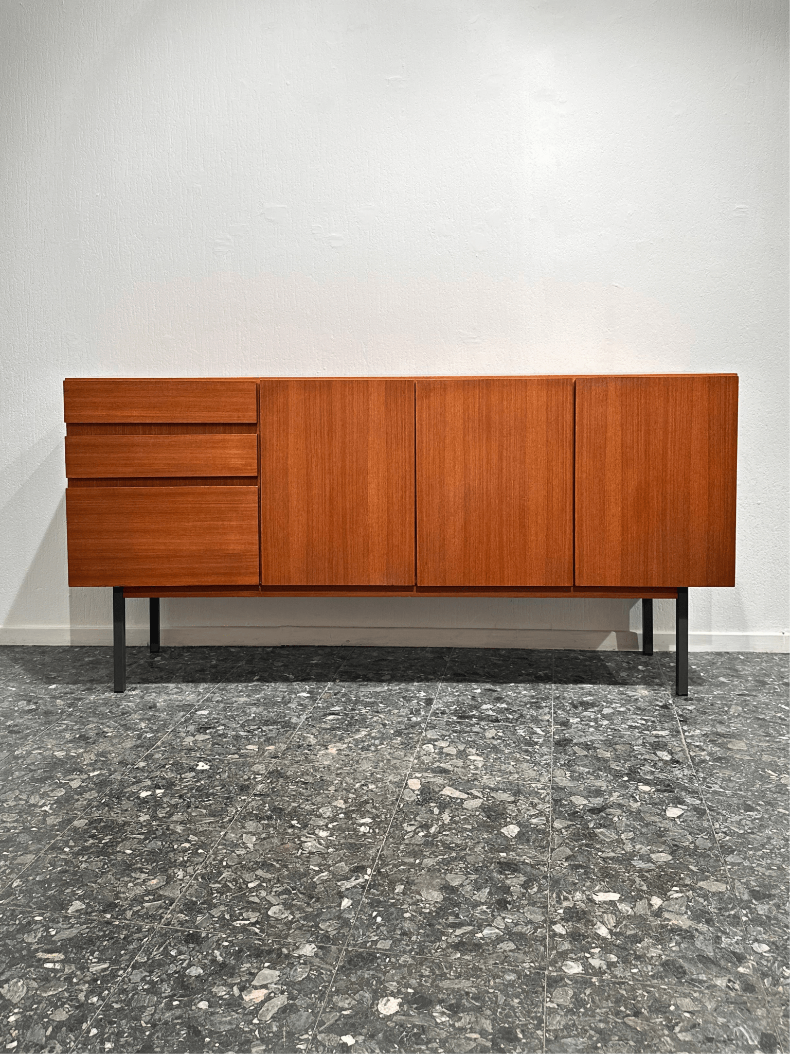 Midcentury Minimal Teak Sideboard - Lattico