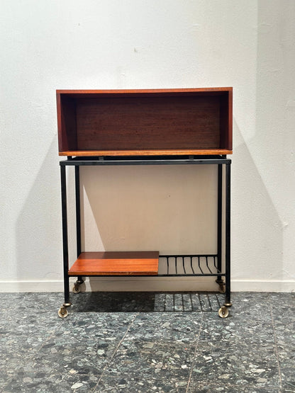 Vintage Side Table on wheels - Lattico