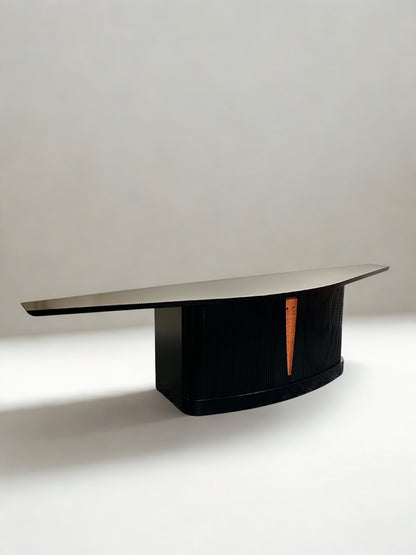 Black 80’s Art Deco style sideboard