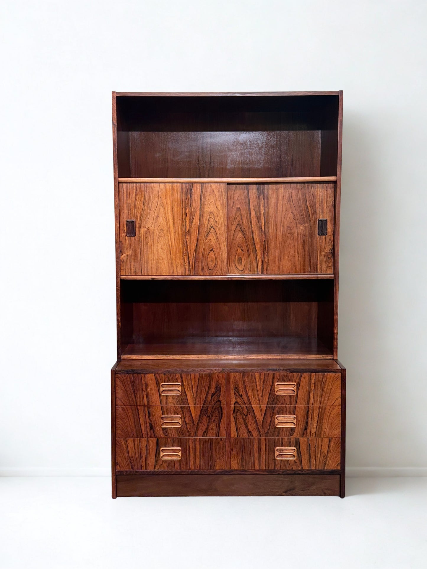 Rosewood Highboard Bookcase