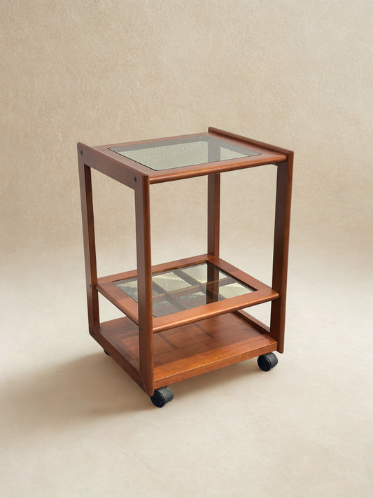 Solid Teak Italian Bar Cart