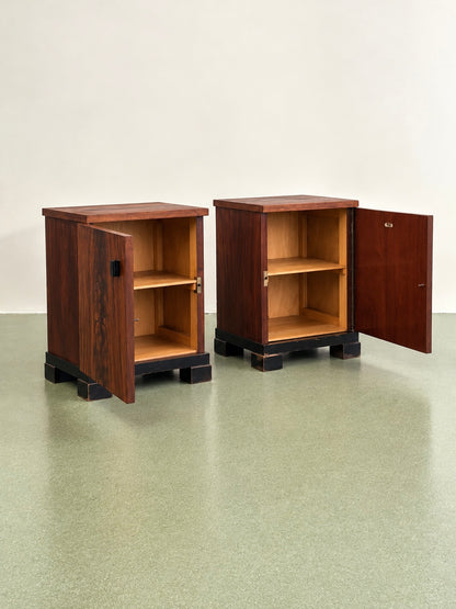 Pair of Amsterdam School Nightstands by Pander