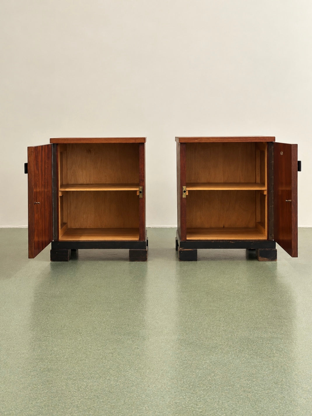 Pair of Amsterdam School Nightstands by Pander
