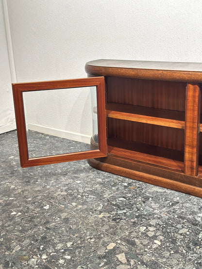 Art - Deco Walnut Sideboard Wall Cabinet - Lattico