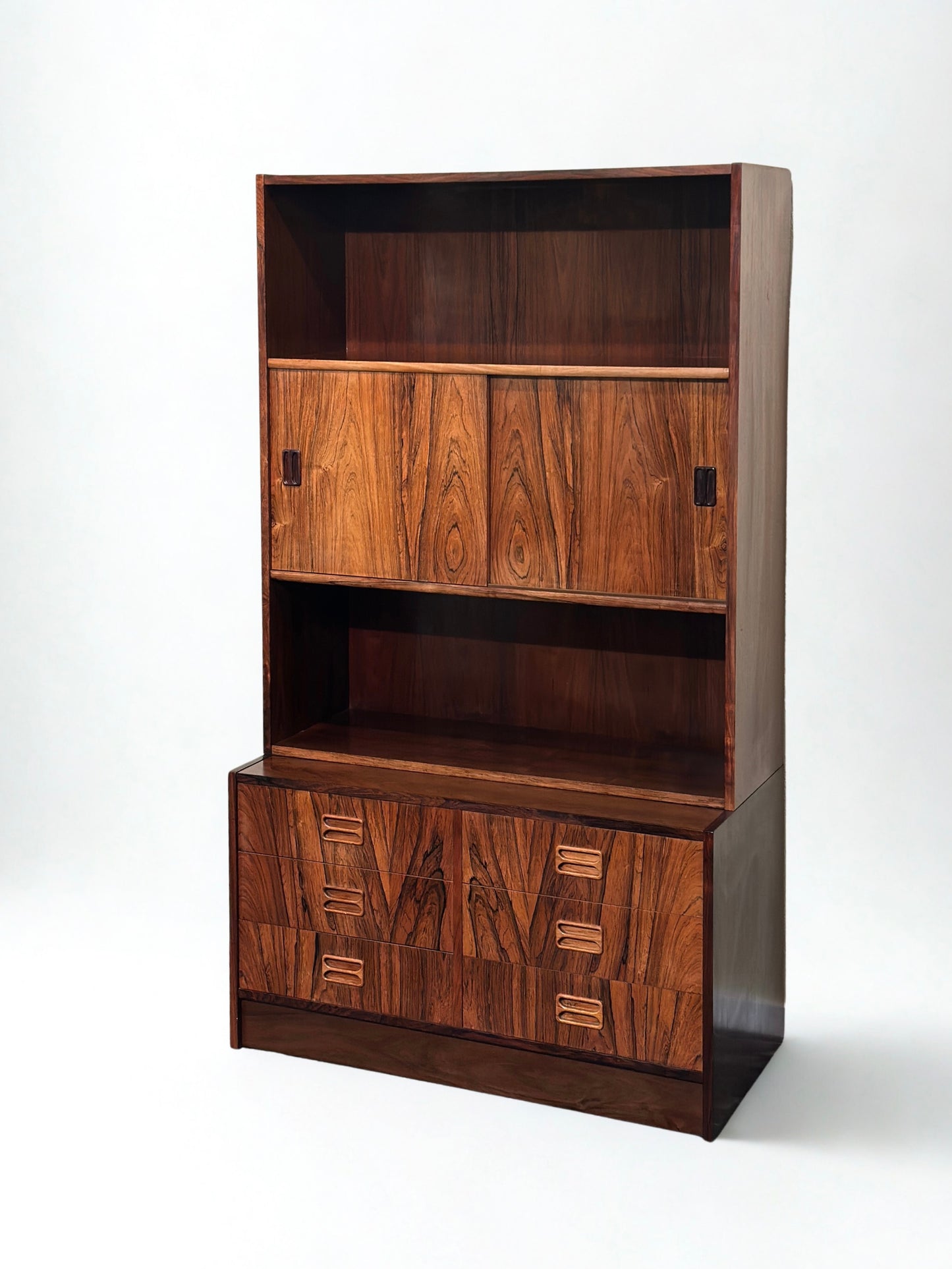 Rosewood Highboard Bookcase