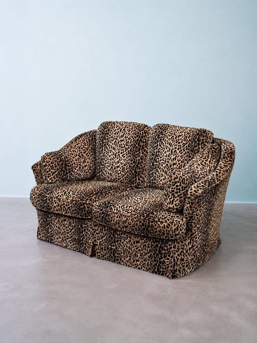 Italian Vintage Leopard Sofa