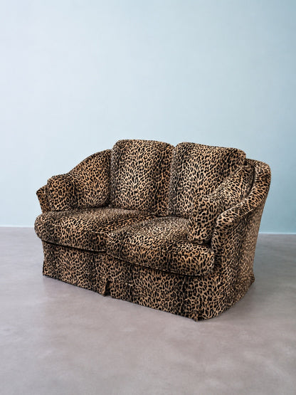 Italian Vintage Leopard Sofa