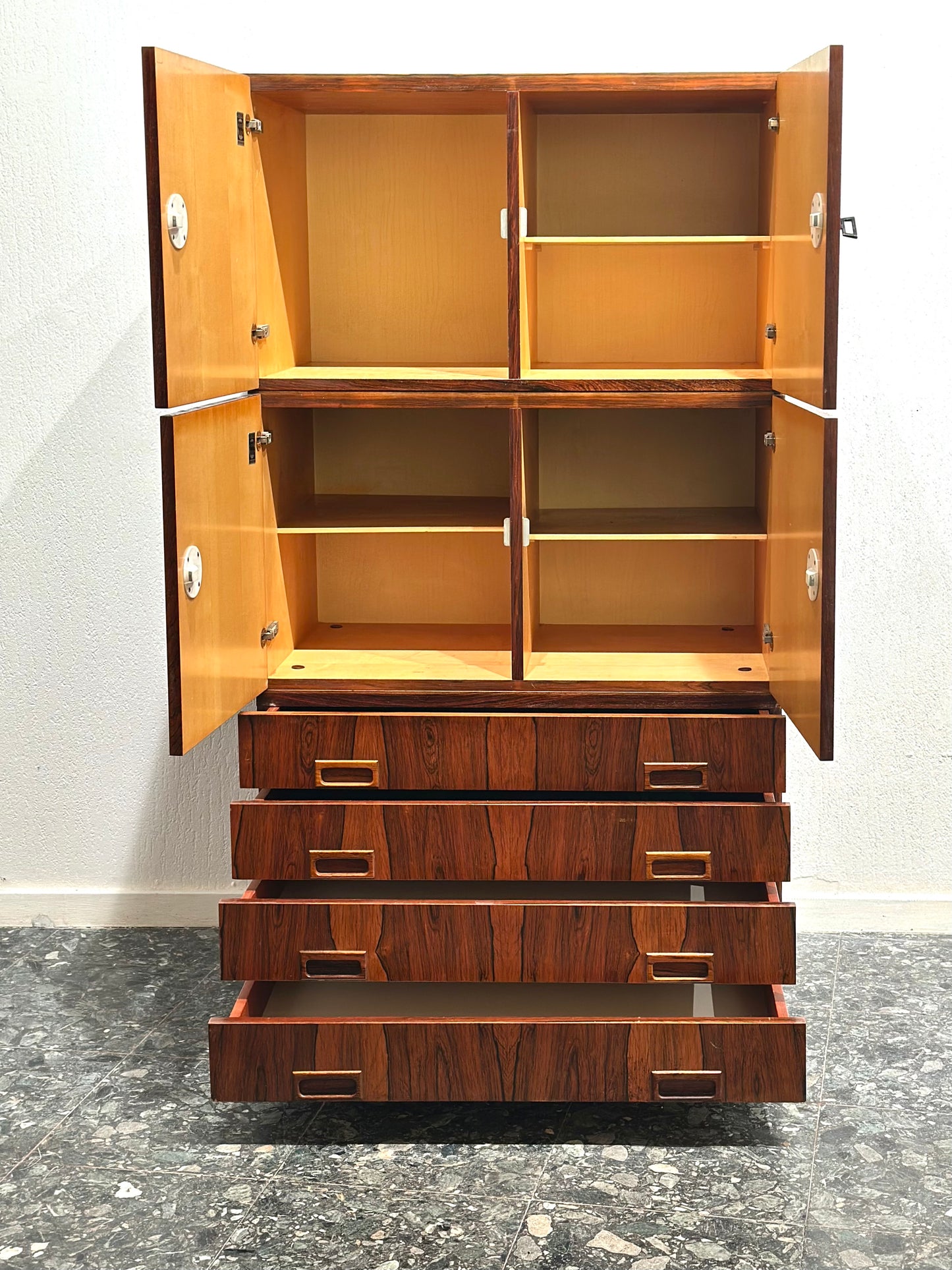 Vintage 1960’s RosewoodWall Unit by Musterring
