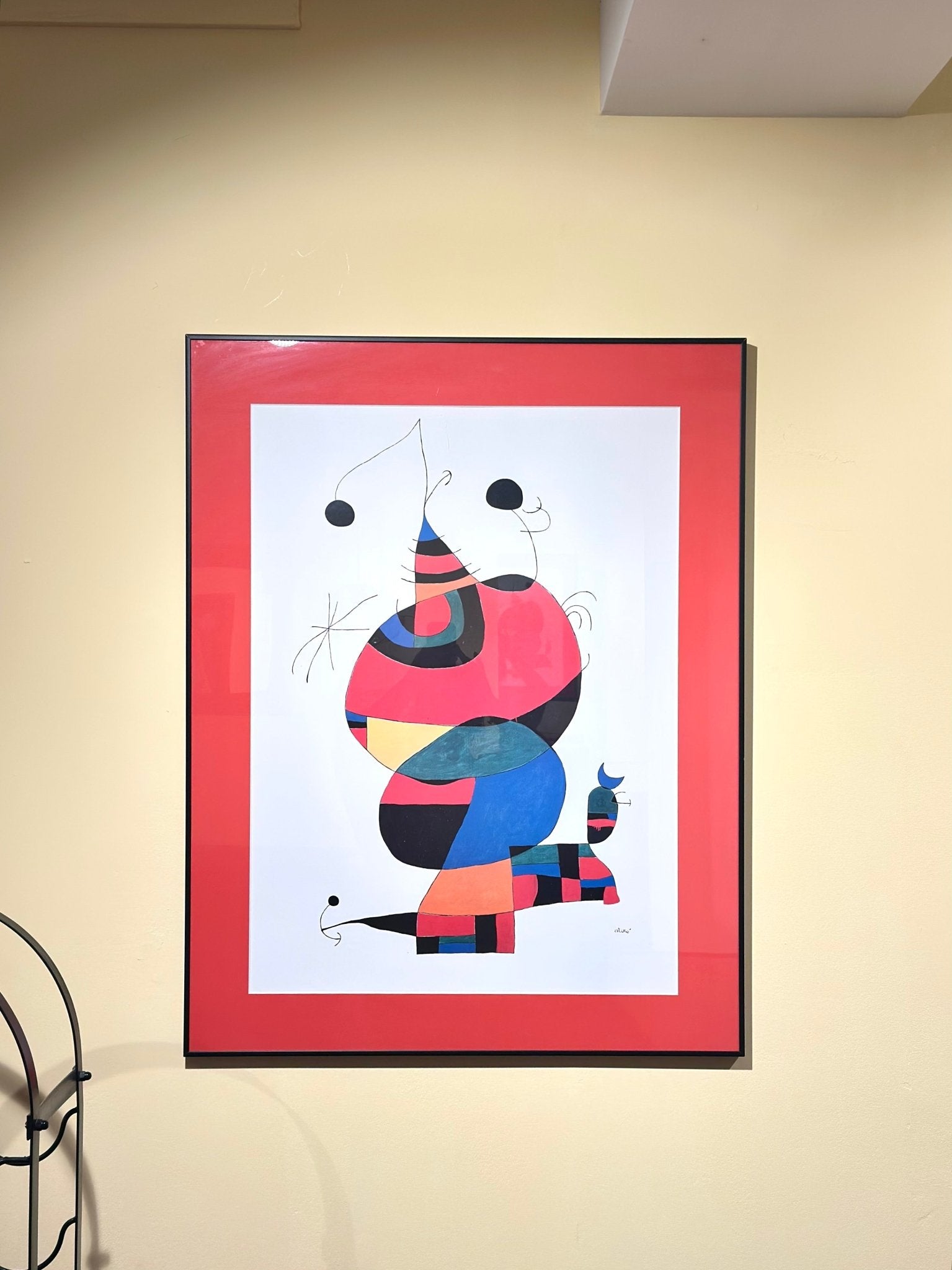 Vintage Joan Miró, Red Sky - Lattico