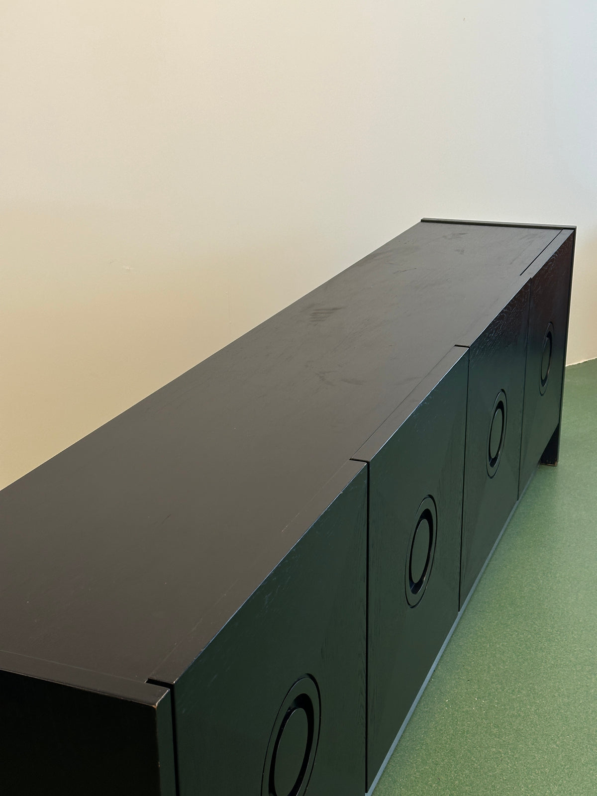 Black Brutalist Sideboard, 1970’s