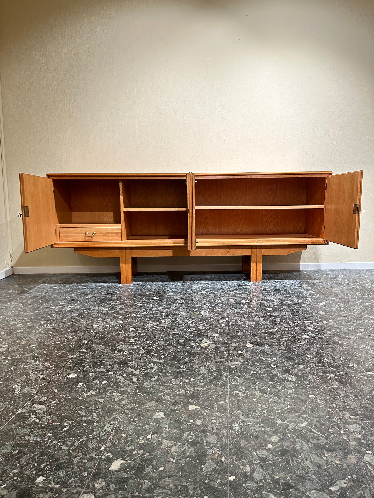 Midcentury Minimal Oak Sideboard