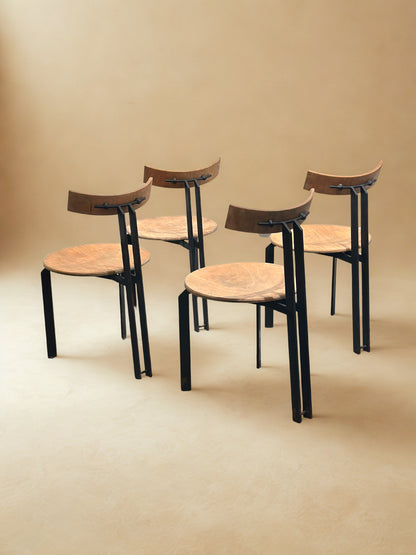 Set of 4 Zeta chairs by Harvink