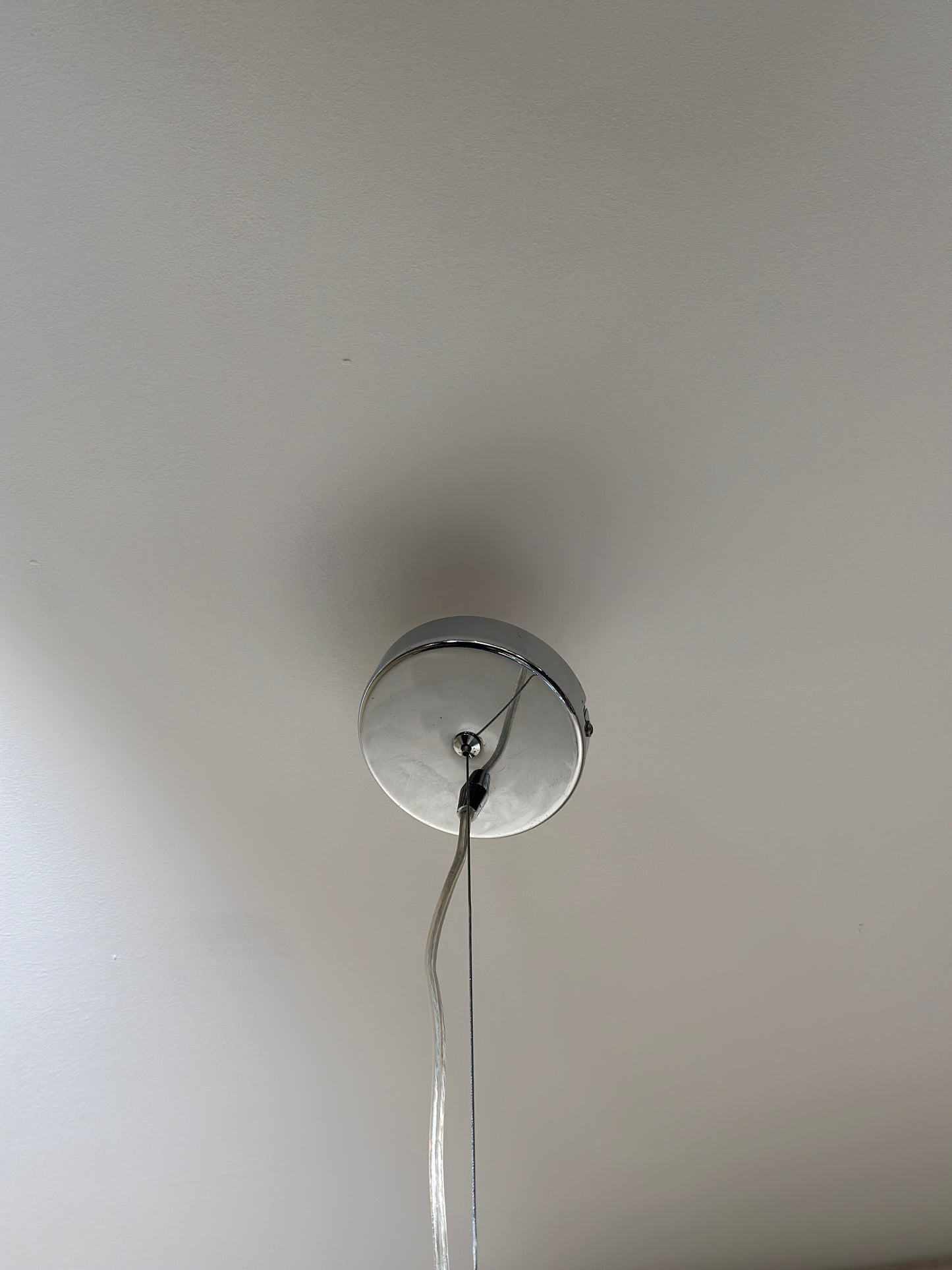 Vintage Chrome Space Age Pendant Lamp