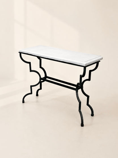 Forged Iron Neoclassical Console Table, Italy 1950’s