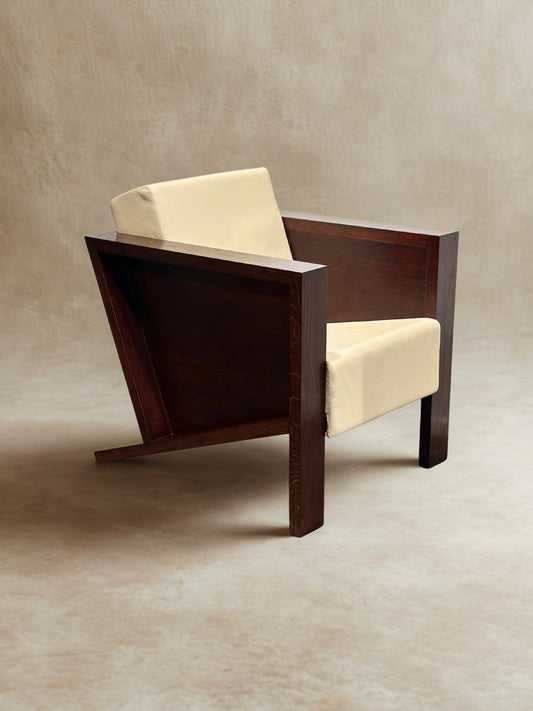 Handcrafted Italian Art Deco Armchair